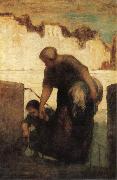 Honore Daumier The Washerwoman Germany oil painting artist